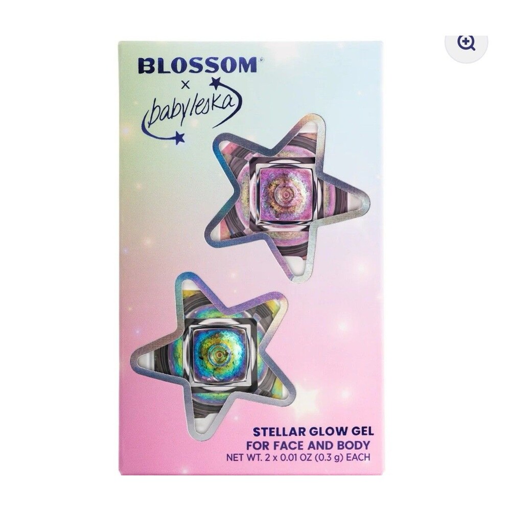 Blossom x babyleska Stellar Glow Gel for face & body Supernova & Shooting Star